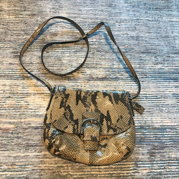 python print crossbody bag